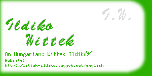 ildiko wittek business card